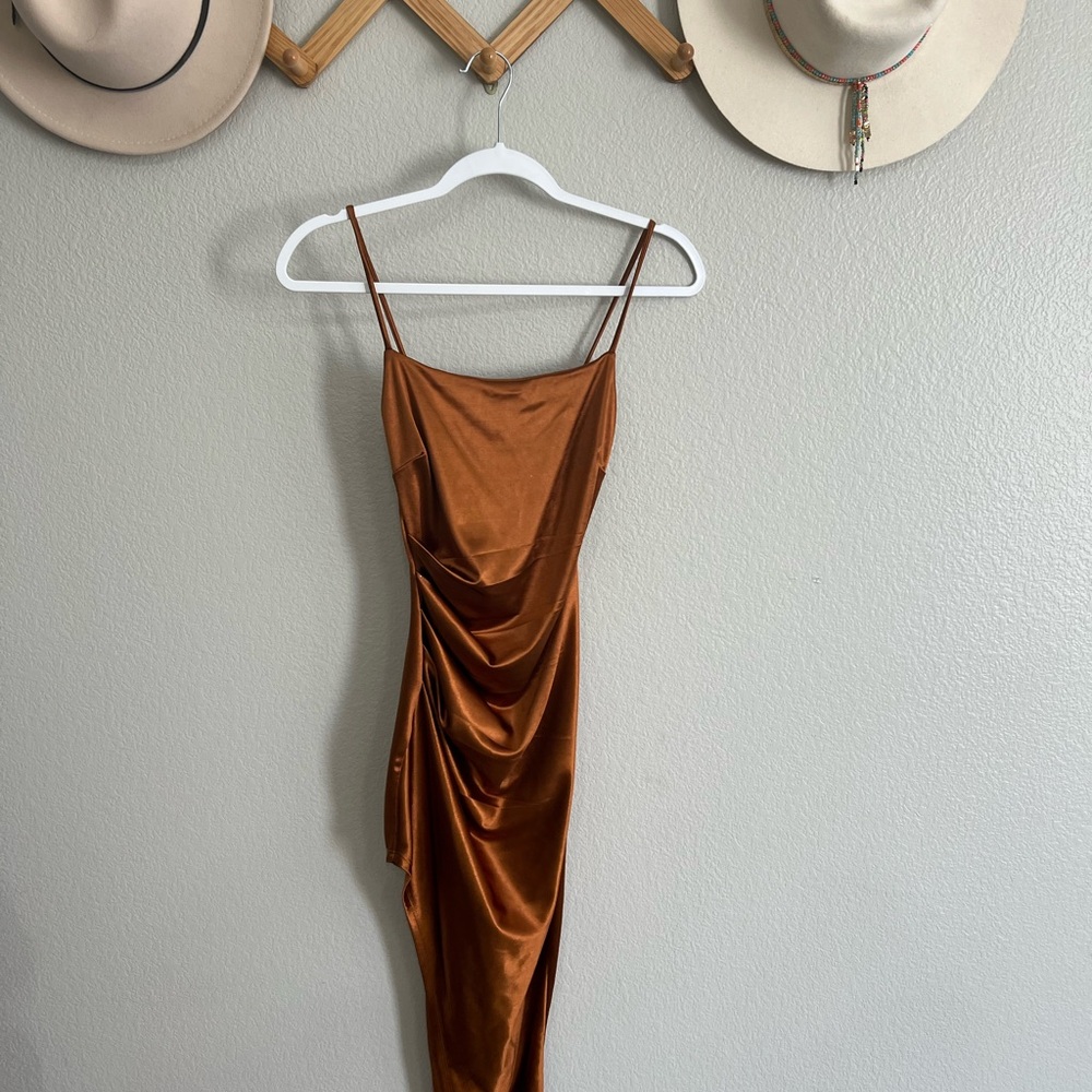 Windsor Bronze Asymmetrical Dress